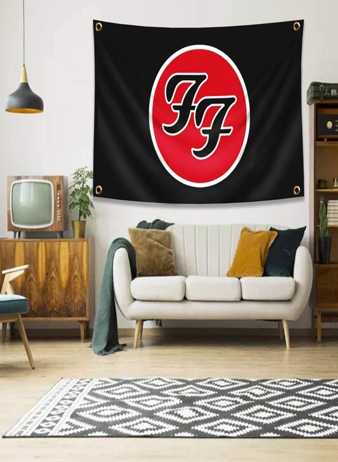 DecrPlus Flag Rock Music Band Banner 3x5ft (HD Printing, Durable 150D Polyester) Garage Man Cave Tapestry - Image 2